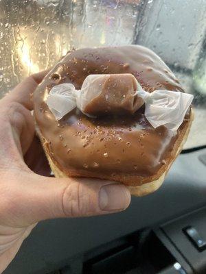 Salted caramel donut