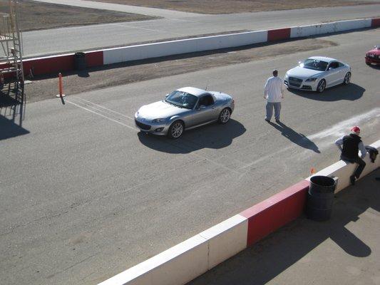 Waiting on the grid at Buttonwillow 2013