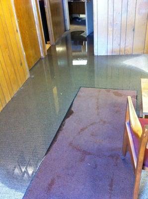 From a flooded office to a flooded basement, our team can be on site in most areas within an hour of a call- day or night!