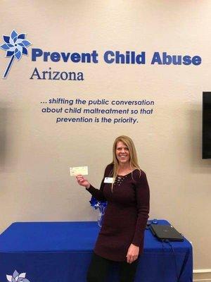 Proud supporter of Prevent Child Abuse Arizona