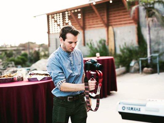 Recording on location at a gala event in Orange County.