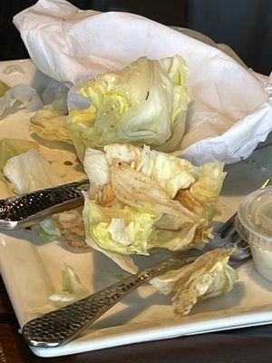 Brown lettuce from my wedge salad