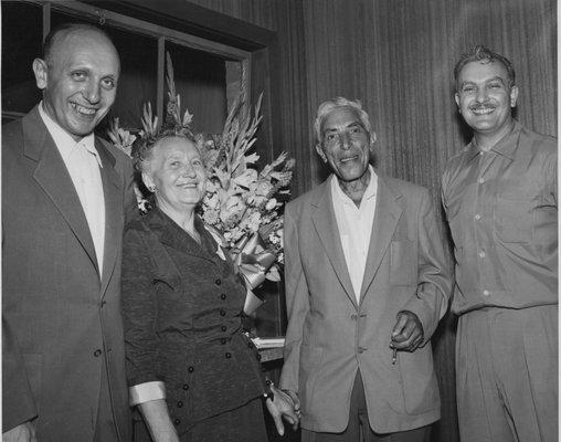 Company founders Herman & Jennie Feigenbaum flanked by sons William (left) and Louis in 1952.