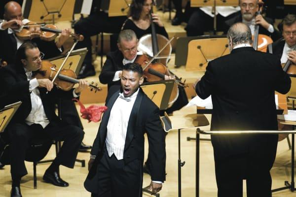 Cedric Berry, bass-baritone, steals the show at Walt Disney Concert Hall.