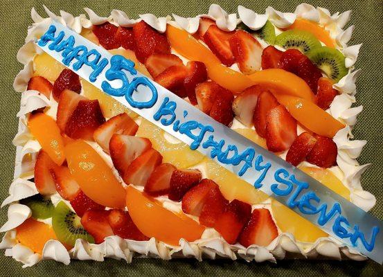 Fruit tart cake (1/4 sheet)