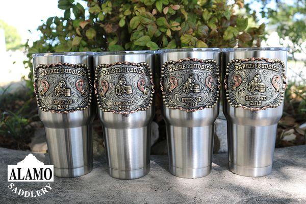 Insulated Cups with Custom Buckle plate