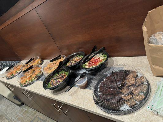 Catering Dessert, Salad, and Sandwich Platters