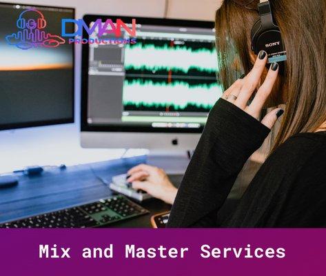 We can mix and master your track so that your music has the desired impact on a global audience.