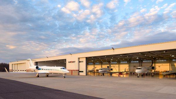 Aircraft Hangar at Waterbury-Oxford Airport