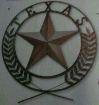 Texas star wall plaque