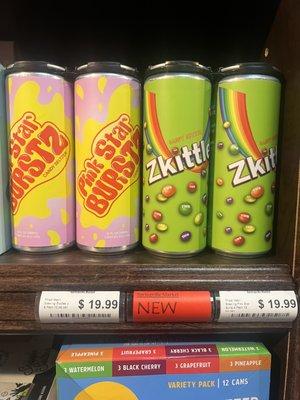 Pink Starbust and Zkittles drinks!!