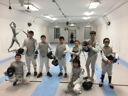 Group Class at South Brooklyn Fencing