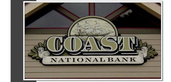 Coast National Bank sign