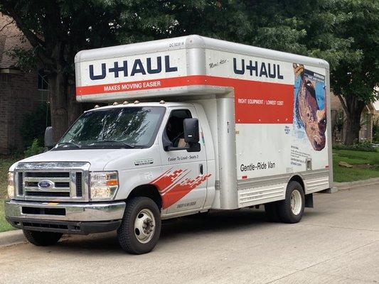 Truck parked near house