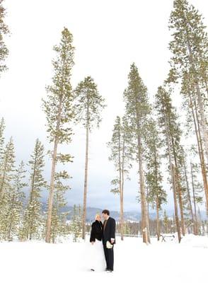 Jessi and Brock  - Devil's Thumb Ranch - Winter Park, CO wedding by Aaron Snow Photography