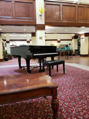 Piano in lobby