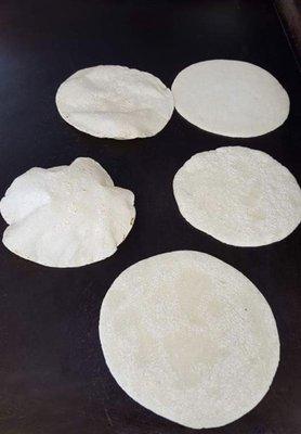 What can compare to homemade tortillas, freshly made when ordered!