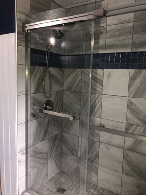 New tile shower install.