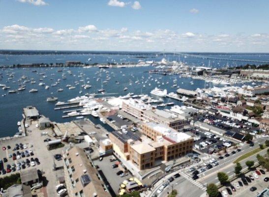 Newport Harbor from 325ft #mavicpro