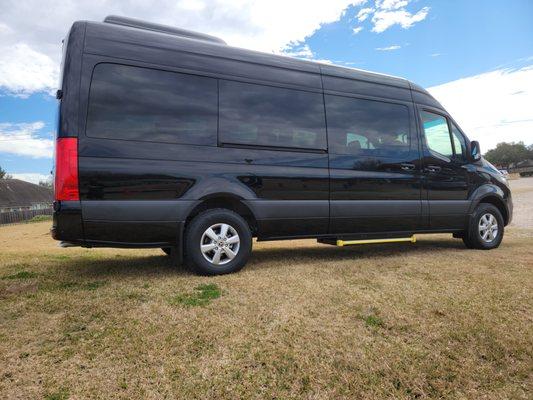 Mercedes Sprinter Van with a chauffer (personal driver) to get your and your family around the town