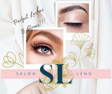 Perfect Brow Lamination and Lash Extensions at Salon Lenu