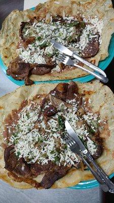 Huarache de costilla de res!