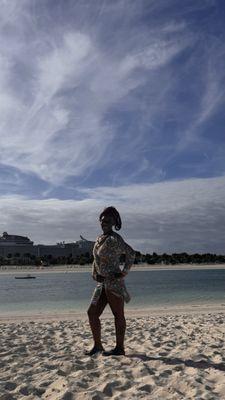 Me on the beach in Bahamas