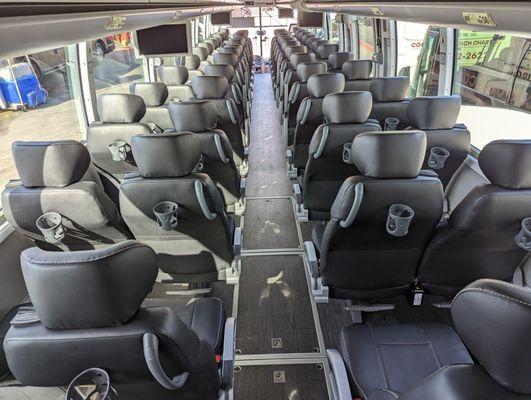 54 PASSENGER BUS (ADA) - INTERIOR (BACK TO FRONT)