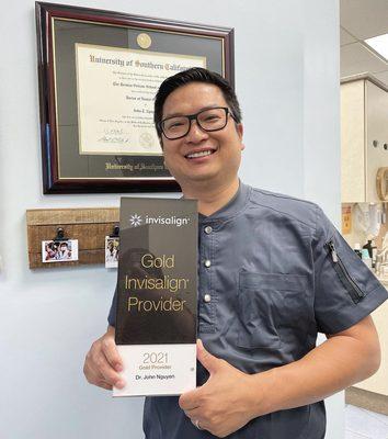 Dr. John Nguyen is a Gold Invisalign Provider! (: