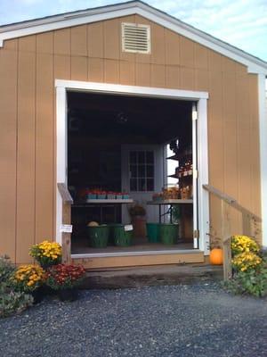 The little shed with all the goodies.