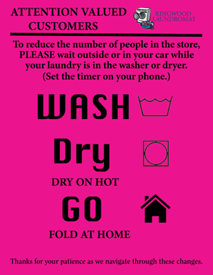 WASH, DRY, GO HOME to fold!