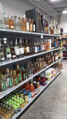 Partial tequila selection