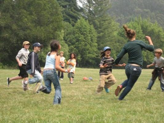 Field Games happen each day, for some exercise, good old fun, some friendly competition and building social skills.