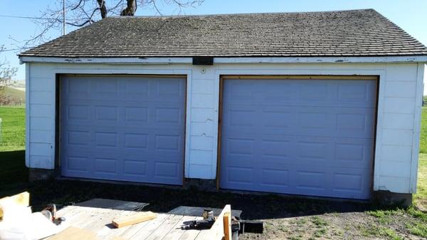 Installed two Amarr Lincoln 3000 doors and openers