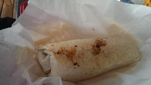 Giant burrito :) fresh and hot!!