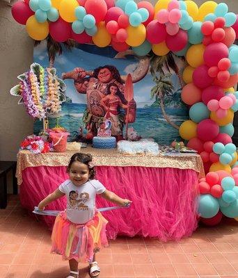 Moana bday decorations