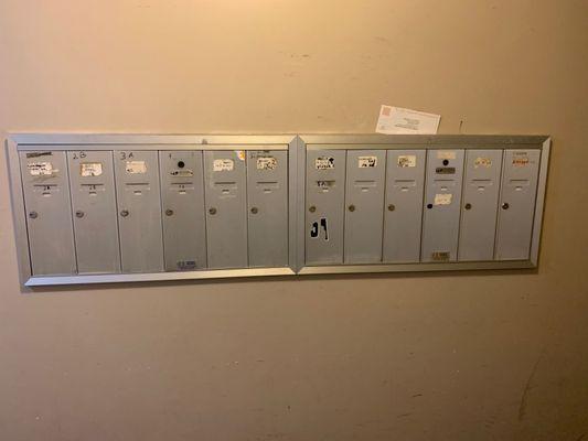 Costumer had an old mail box set for 10 apartment building he owns, ask us to install it and install we did.