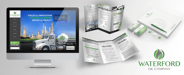 Website and collateral design for oil and lubricant industry.