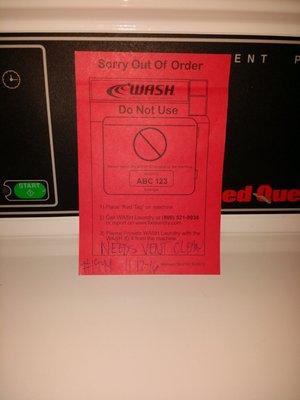 Sorry, out of order (FOREVER)