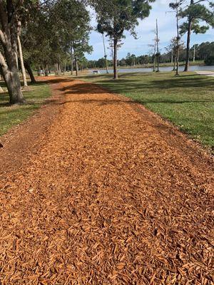 Mulched pathway