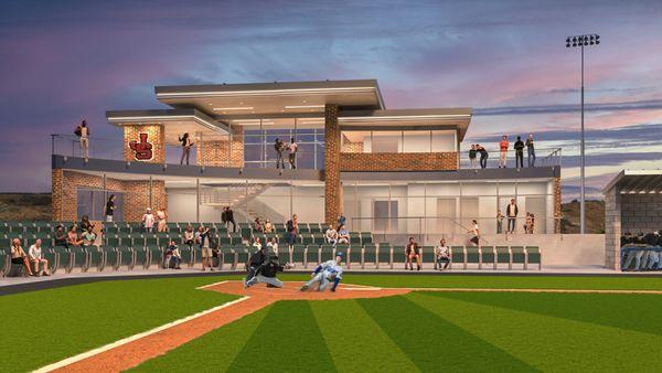 Proposed Press box rendering concept for the J Serra baseball program.