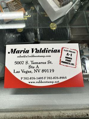 For your Notary Stamping needs (she does different types of stamps).