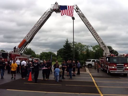 9/11 Anniversary planning the Warriors Watch Riders have been asked to escort a 600lb 10' section of steel from the NY World Tr