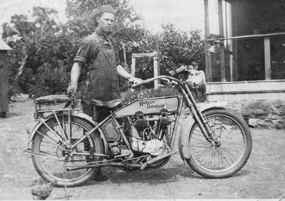 Our owner with one of his motorcycles