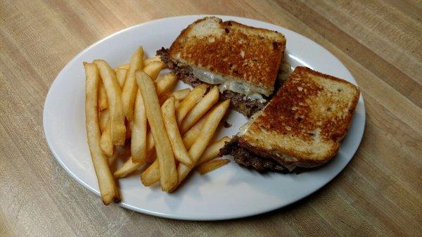 Patty Melt with Fries