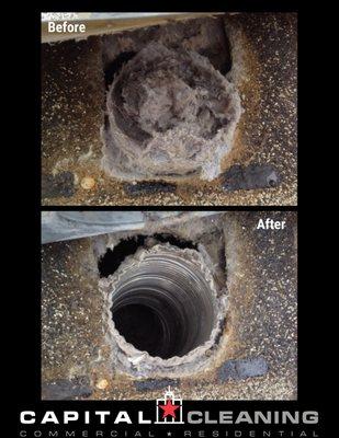 Before & After - Dryer Vent