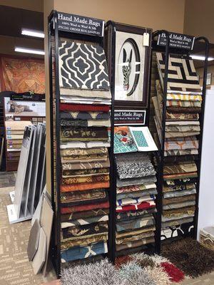 Area Rug Display In Our Showroom