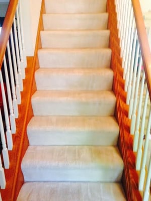 Stair Cleaning, not cleaned in 3 years, precondition and scrubbing was applied using eco-products Chicago, IL