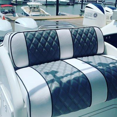 Custom boat upholstery