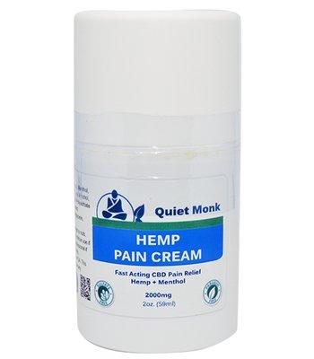 Paradise Valley Products Quiet Monk 2000mg Hemp CBD Fast Acting Pain Cream